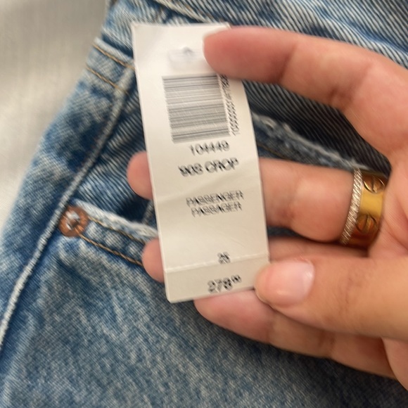 NWT!! Agolde ‘90s High Rise Crop in color Passenger size 25 - Picture 5 of 6